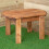 Samuel Alexander Outdoor Chunky Wooden Traditional Rustic Coffee Table 1