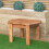 Samuel Alexander Outdoor Chunky Wooden Traditional Rustic Coffee Table 6