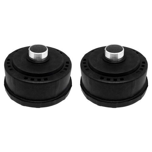 2pcs 32mm/1.25Inch Air Compressor Noise Reducer Silence Filter,Plastic Shell Round Muffler Filter