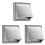 3X Flap Acolchoado Exterior Do Respiradouro Externo da Parede Do Extrator de 4 Polegadas 1