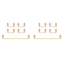Gold ÜBerzogen, Platten Montierter Stabilisator für die Benutzerdefinierte Mechanische Tastatur 2U 6,25U (2+8, Weiß Rosa)