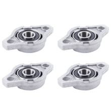 4X KFL000 HåL Inre 10 mm Fläns Kulmonterade Kuddblocklager