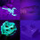 Pack of 100 LED Keychain Flashlight, 395Nm UV Keychain Flashlight, UV Light Flashlight Keychain, 4