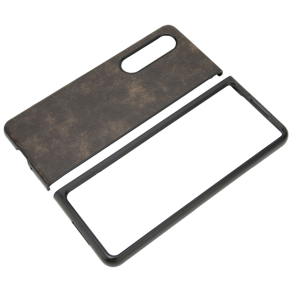 Dustproof Leather Phone Case For Galaxy Z Fold 3, Folding Screen Protection Green 7641388244575