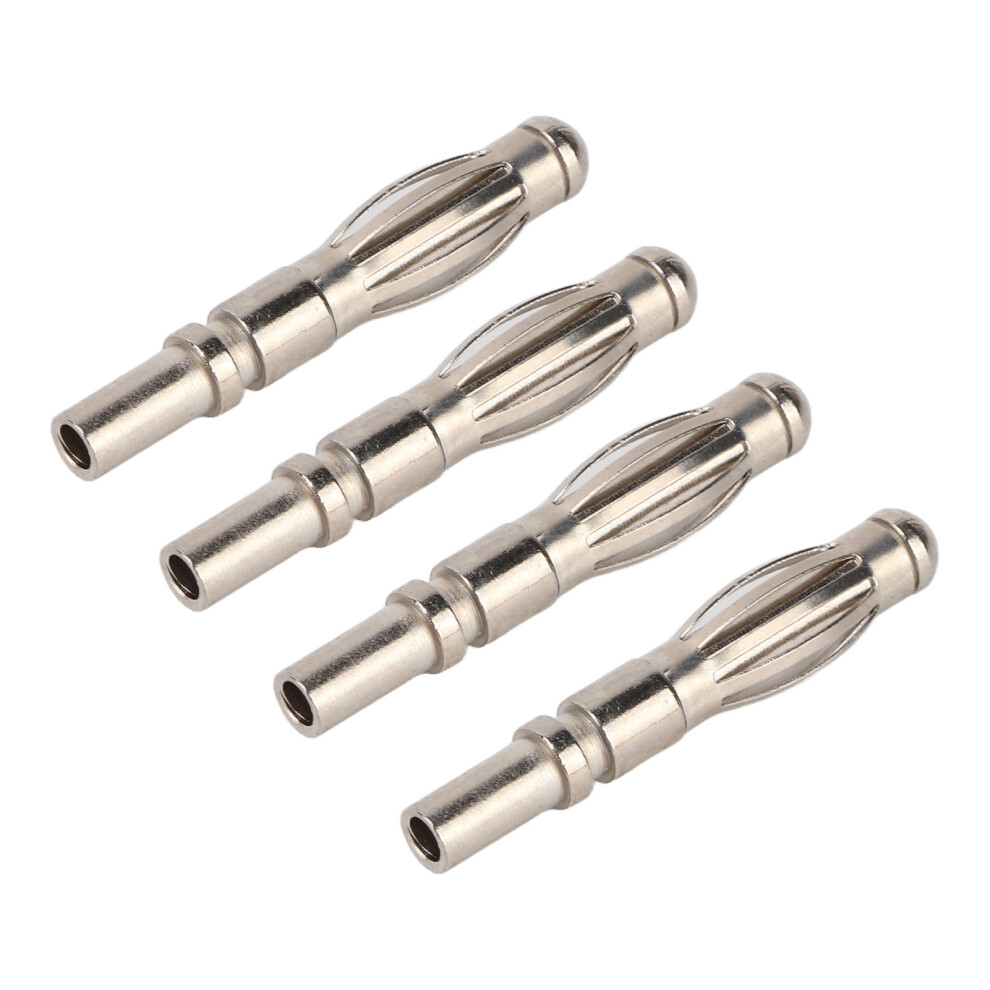 20Pcs 4Mm Nickel Plated Copper Banana Plug For Electronic Instrument Connection 4971388244552