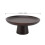Tall Solid Wood Fruit Plate, 16.5cm Diameter, Black 2