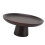 Tall Solid Wood Fruit Plate, 16.5cm Diameter, Black 12