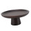 Tall Solid Wood Fruit Plate, 16.5cm Diameter, Black 13