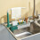 Adjustable Kitchen Sink Holder with Towel Rack – 34cm, Green, Retractable 3