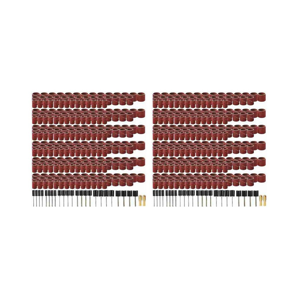 916Pcs Sanding Drums Kit Grinding Tool For Drum Polishing Machine With864pcs Sanding Band Sleeves 48Pcs Drum Mandrels 6032404842805