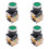 4X LA38-11/203 Push Button Momentary Heavy Duty Power Press  Green 1