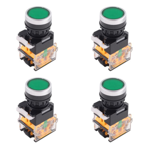 4X LA38-11/203 Push Button Momentary Heavy Duty Power Press  Green