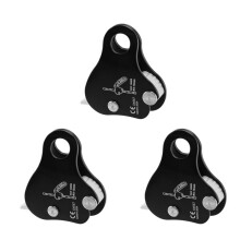 3X Rope Ascender, Rock Climbing Tree Arborist Rope Grab Zelfsluitende Rope Grip voor Outdoor Klimmen en Redding 8-13MM, Zwart
