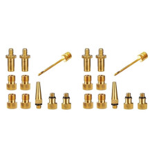20 Pcs Inflator Pump Nozzle Kit Presta Schrader Valve Tube Bicycle Valve Adaptors for Road & MTB & Fixie Bike Tire Pump