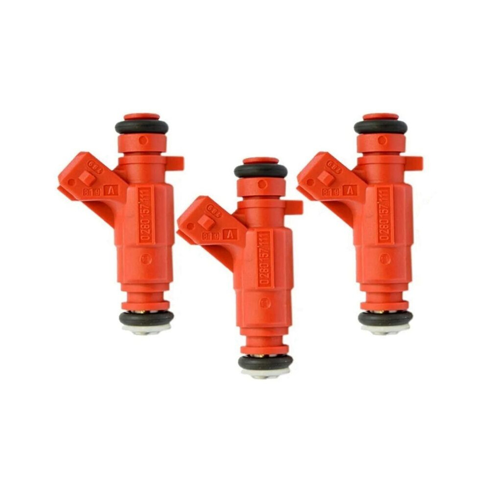 3X Fuel Injector Nozzle 0280157111 For / 1.0L 8V 032908031S 2007-2014 Auto Parts Injector Nozzle Red 4712778287250