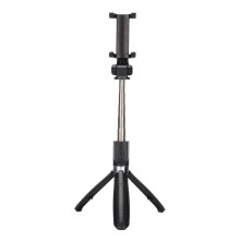Extendable Selfie Stick & Tripod for 5.5-8.5cm Smartphones, Black, Lightweight