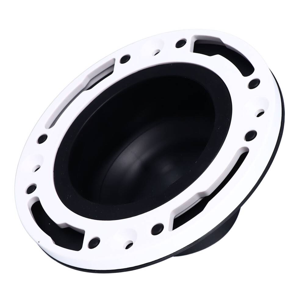 Durable Black Silicone Abs Toilet Flange Repair Kit For 4In/5In Pipes 7891388245809