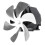 6-Blades Stove Fan On Chimney 27.8oz Silver 14
