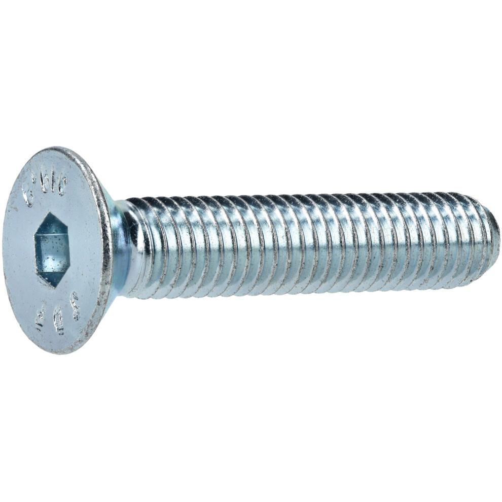 R-Tech 337404 M8 X 40 Hex Socket Countersunk Screws Steel Bzp - Pack Of 50 5053556024261
