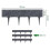 Stone Effect Lawn Edging, Flexible Plastic Garden Border, 2.3m GREY 4