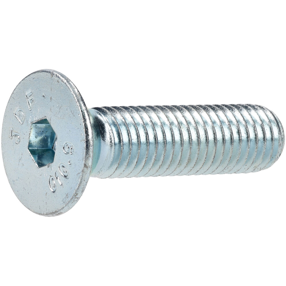 R-Tech 337410 M10 X 40 Hex Socket Countersunk Screws Steel Bzp - Pack Of 50 5053556024322