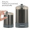 Toothpick Holder Automatic Dispenser Thickened Kitchen Restaurant Black 100ml 9