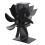 7-Blade Heat Powered Stove Fan Aluminum Black 7