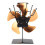 5 Blade Heat Powered Stove Fan, Gold, 0.74kg 5