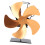 5 Blade Heat Powered Stove Fan, Gold, 0.74kg 9
