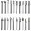 6MM Shank Cylinder Diamond Grinding Bits Cylindrical Points Coated Carving Burrs Lapidary Tools Jade Stone Marble 1