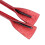 Cowhide Leather DIY Bag Handles 38.5x1cm Replacement Pair Red 7