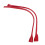 Cowhide Leather DIY Bag Handles 38.5x1cm Replacement Pair Red 8