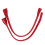 Cowhide Leather DIY Bag Handles 38.5x1cm Replacement Pair Red 10