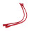 Cowhide Leather DIY Bag Handles 38.5x1cm Replacement Pair Red 14