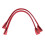 Cowhide Leather DIY Bag Handles 38.5x1cm Replacement Pair Red 16