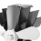 5 Blades Heat Powered Stove Fan, Silver Vertical 7