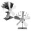 5 Blades Heat Powered Stove Fan, Silver Vertical 6