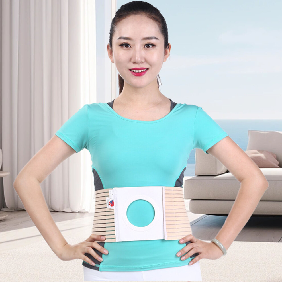 Breathable Abdominal Ostomy Belt, Elastic Support for Post-Op Care, 96-105cm