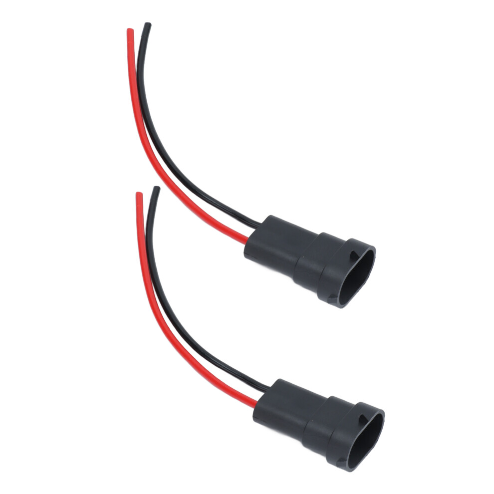 2Pcs 12V Copper Socket Wires For H11 H8 880 890 Bulb Headlight Adapter 8731388246873