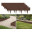 Stone Effect Lawn Edging, Flexible Plastic Garden Border, 2.3m BROWN 1