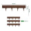 Stone Effect Lawn Edging, Flexible Plastic Garden Border, 2.3m BROWN 6