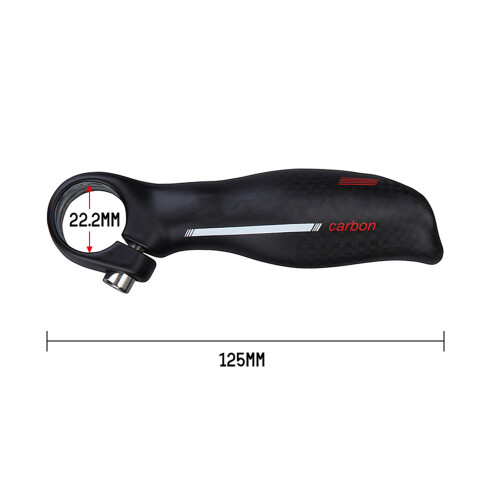 Carbonfaser MTB-Lenkerenden 125 mm Leicht und Robust 1