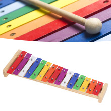 Xylophon für Kinder 15 Töne Buntes Glockenspiel mit 2 Schlägeln Bildungs-Spielzeug