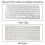Wireless Mini 78-Key Ultra-Thin White Keyboard for Windows, Android, iOS 10