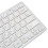 Wireless Mini 78-Key Ultra-Thin White Keyboard for Windows, Android, iOS 11