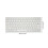 Wireless Mini 78-Key Ultra-Thin White Keyboard for Windows, Android, iOS 12