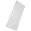 Wireless Mini 78-Key Ultra-Thin White Keyboard for Windows, Android, iOS 14