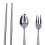 Outdoor Silberbesteck Set Klappbar 3tlg. 5