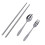 Outdoor Silberbesteck Set Klappbar 3tlg. 12