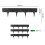 Stone Effect Lawn Edging, Flexible Plastic Garden Border, 2.3m BLACK 8